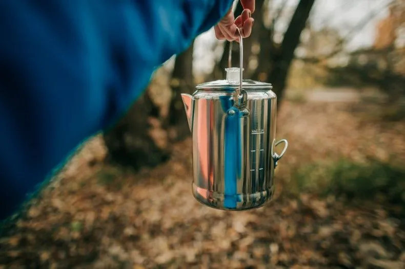 ALUMINUM PERCOLATOR COFFEE POT